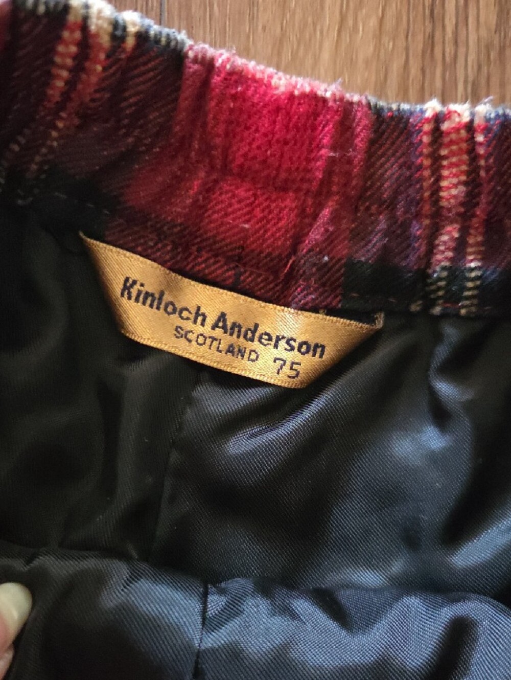 Kinloch Anderson Scottish Kilt Style Red Plaid Skirted Shorts - Picture 4 of 8